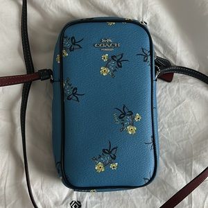 Floral crossbody coach bag